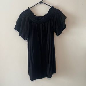 Off shoulder black dress